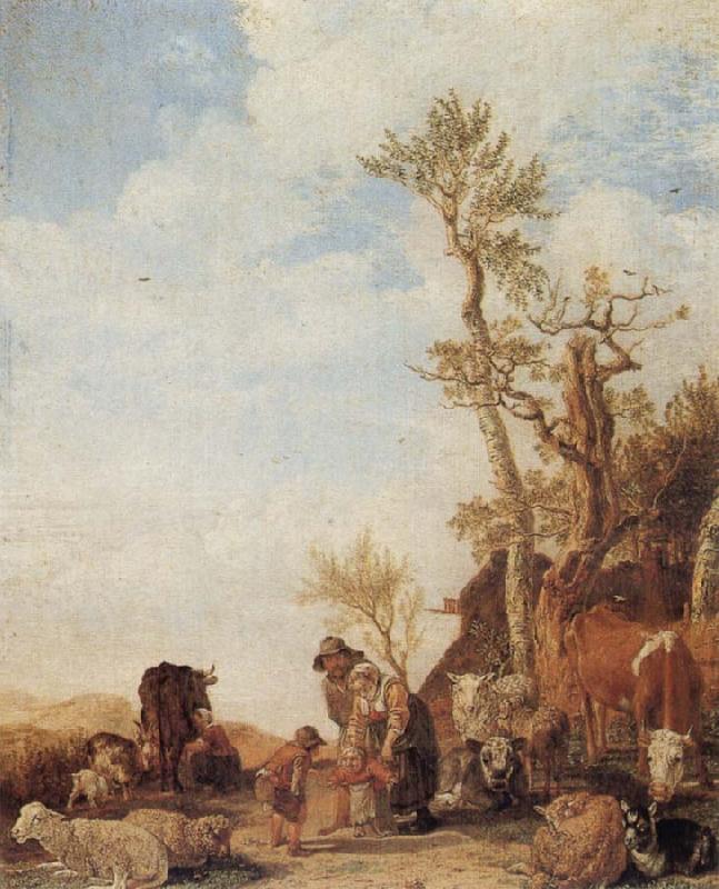 Peasant Family with Animals, POTTER, Paulus